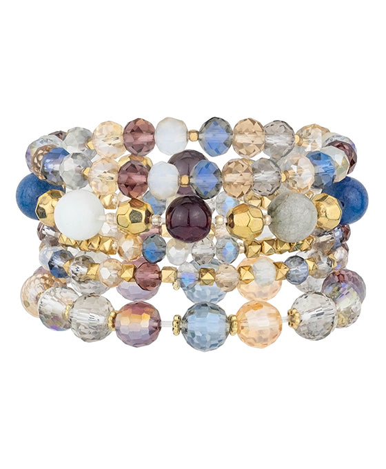 5 Strands Stackable Stretch Bracelet