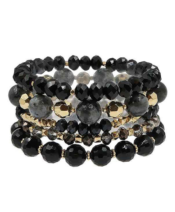 5 Strands Stackable Stretch Bracelet