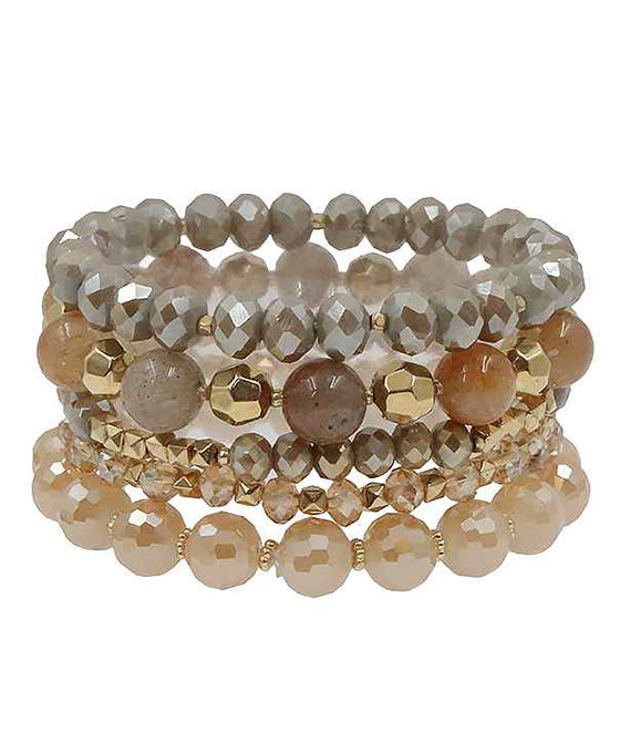 5 Strands Stackable Stretch Bracelet