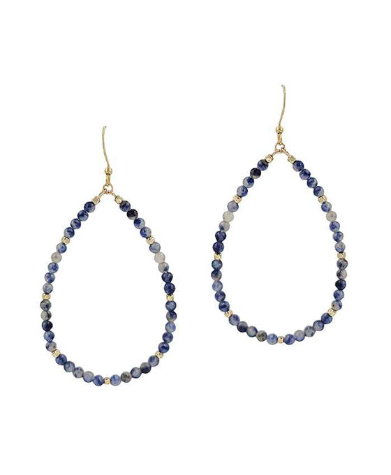 Stone Teardrop Shape Earring