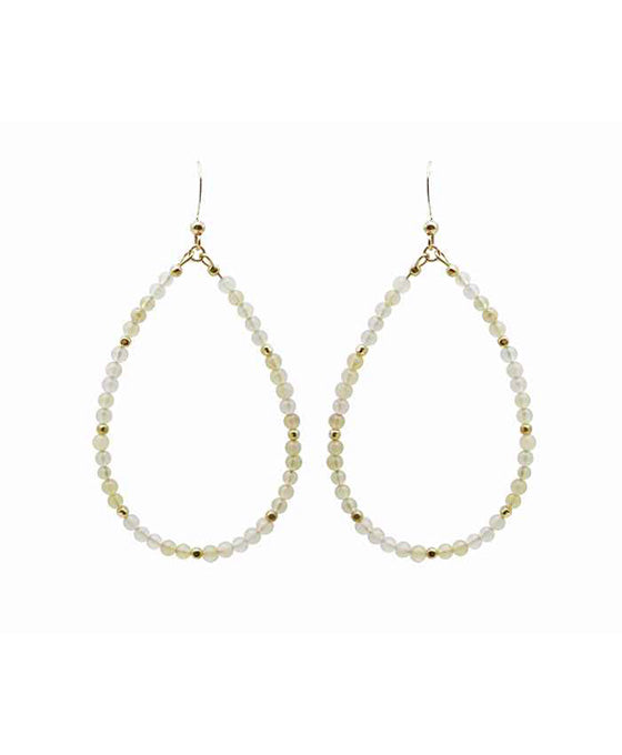 Stone Teardrop Shape Earring