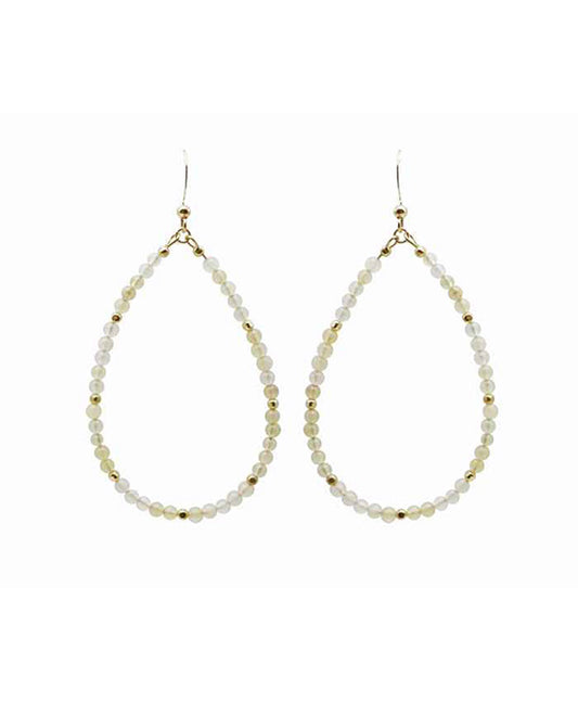 Stone Teardrop Shape Earring