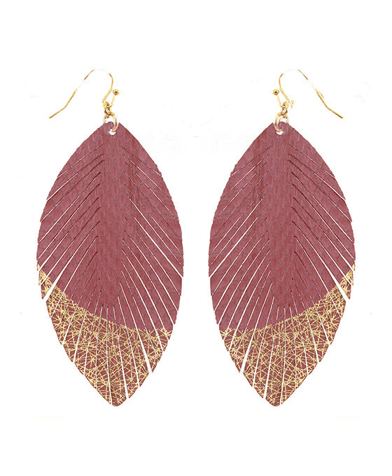 Snake Skin Fringe Earring