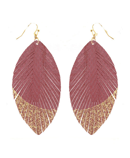 Snake Skin Fringe Earring