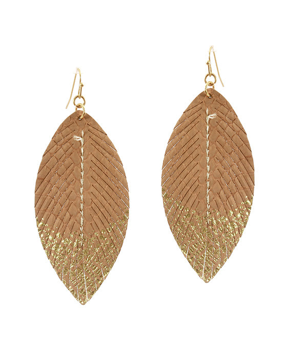 Snake Skin Fringe Earring