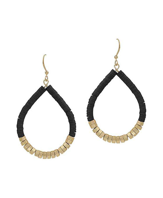 Rubber / Metal / Beads Earring