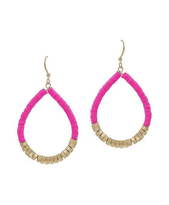Rubber / Metal / Beads Earring