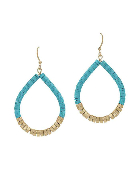 Rubber / Metal / Beads Earring