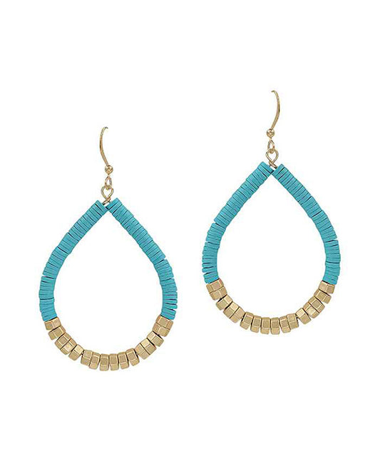 Rubber / Metal / Beads Earring