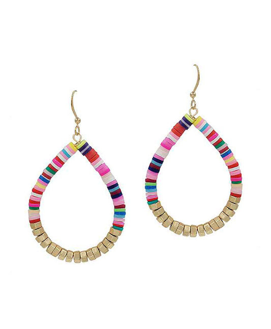 Rubber / Metal / Beads Earring