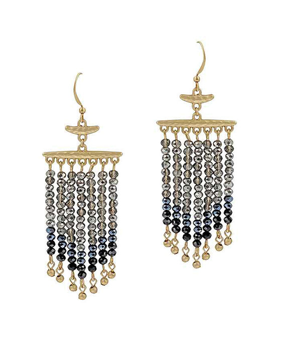 Glass Tassel Earring