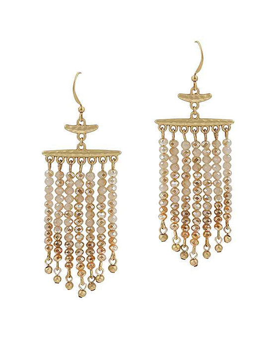 Glass Tassel Earring