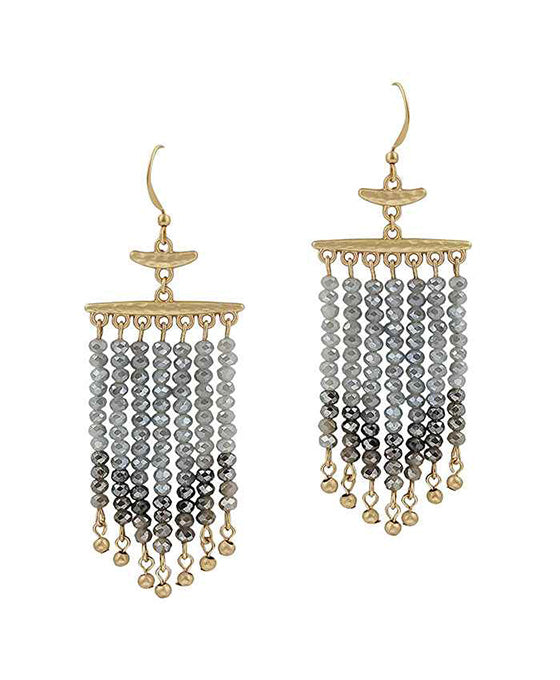 Glass Tassel Earring