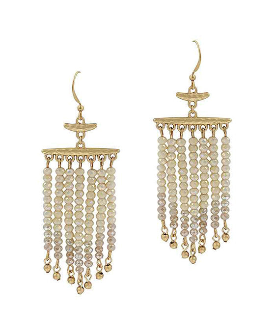 Glass Tassel Earring