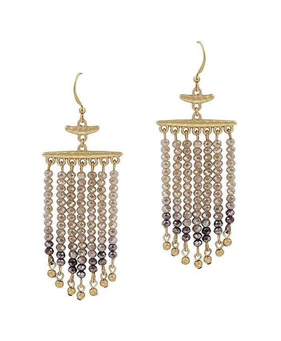 Glass Tassel Earring