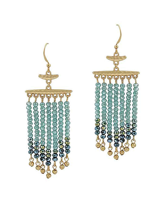 Glass Tassel Earring