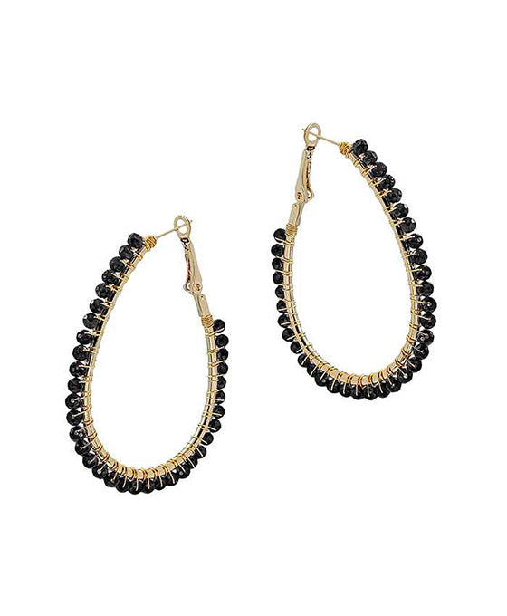 Class Wired Teardrop Shape Earring