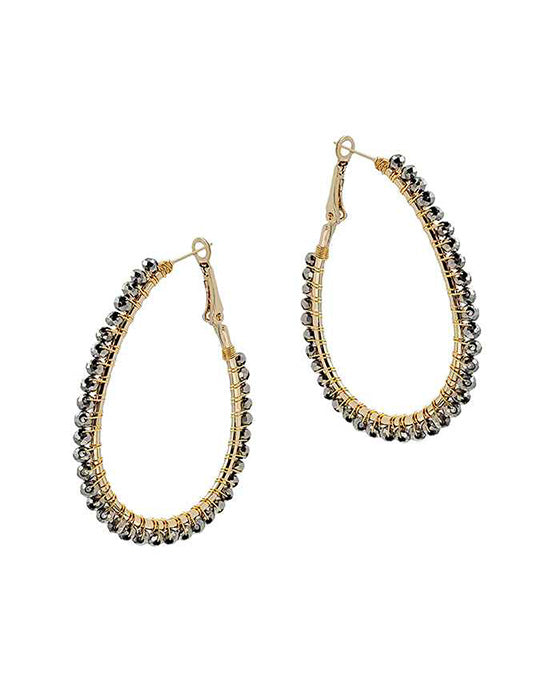 Class Wired Teardrop Shape Earring
