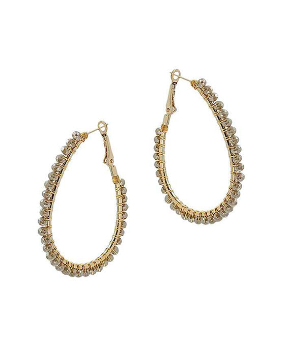 Class Wired Teardrop Shape Earring