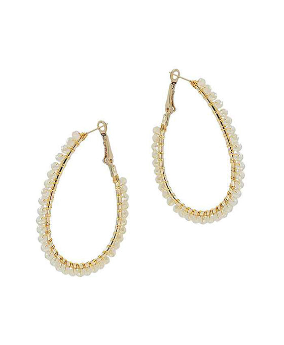 Class Wired Teardrop Shape Earring