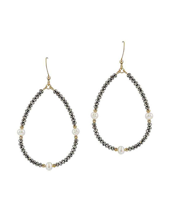 Teardrop Fresh Water Pearl Earring