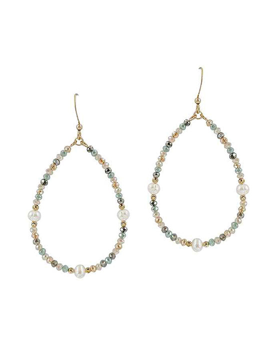 Teardrop Fresh Water Pearl Earring