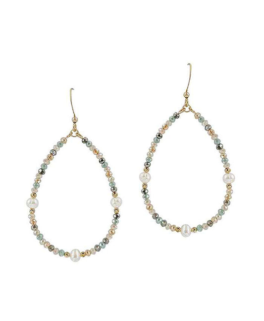 Teardrop Fresh Water Pearl Earring
