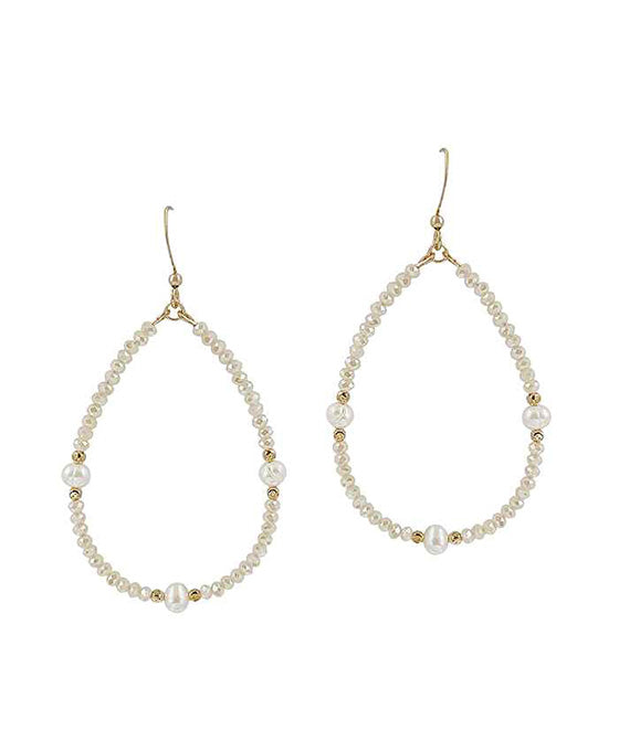 Teardrop Fresh Water Pearl Earring