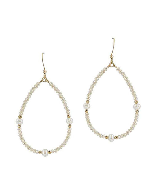 Teardrop Fresh Water Pearl Earring