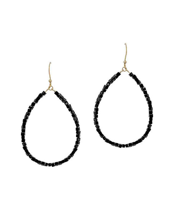 Glass Teardrop Earring