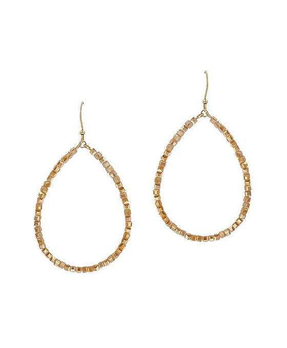 Glass Teardrop Earring