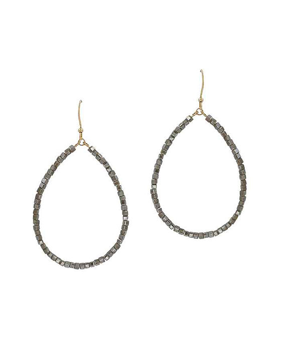 Glass Teardrop Earring