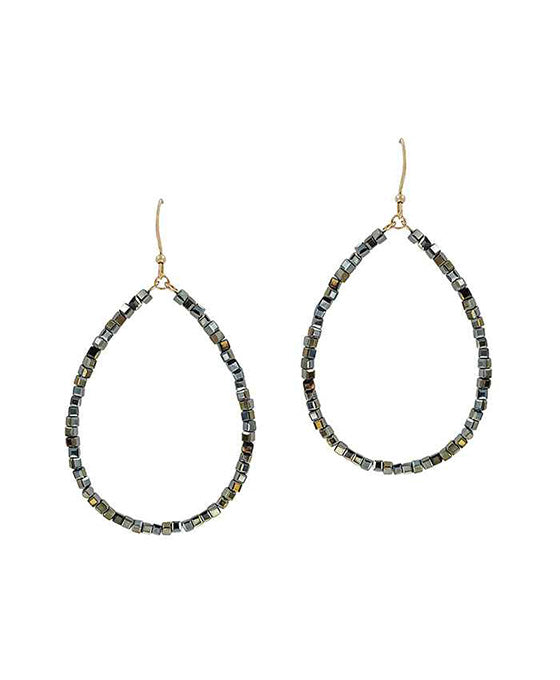 Glass Teardrop Earring