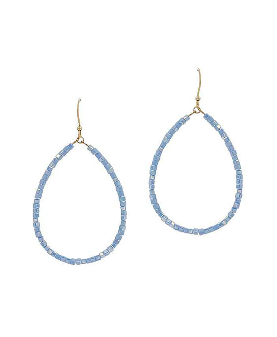 Glass Teardrop Earring