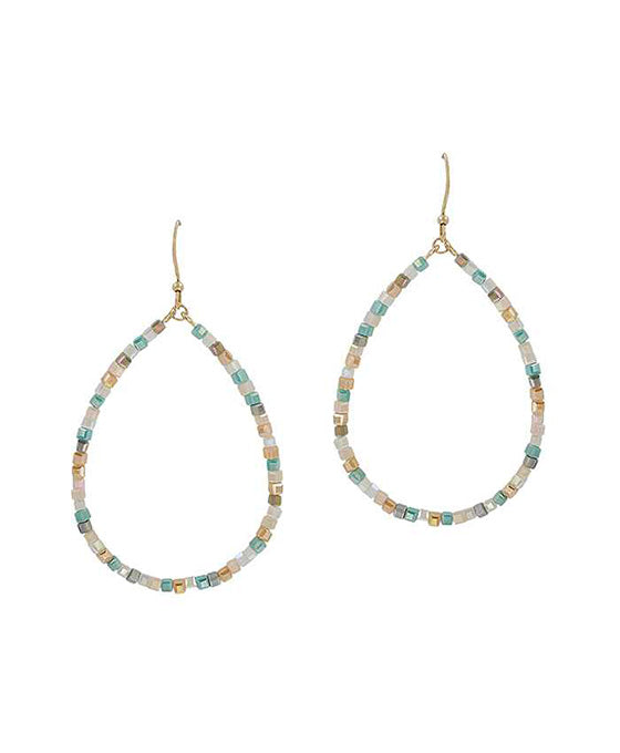 Glass Teardrop Earring