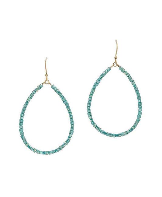 Glass Teardrop Earring