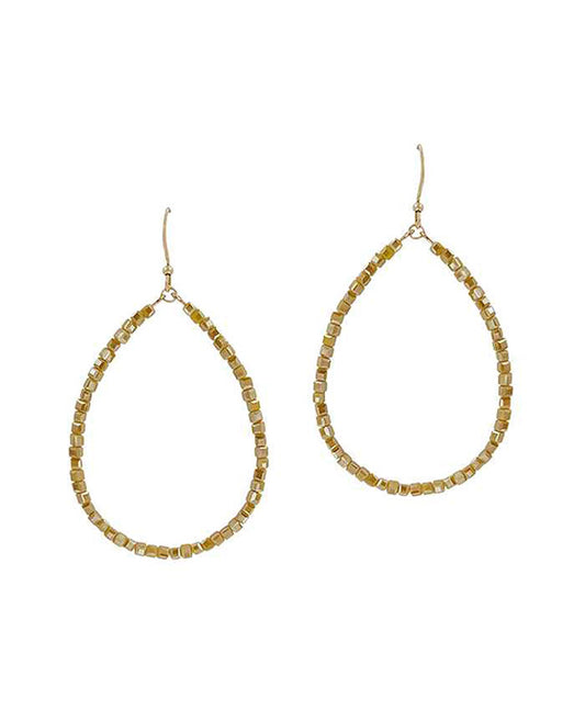 Glass Teardrop Earring