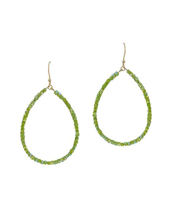 Glass Teardrop Earring