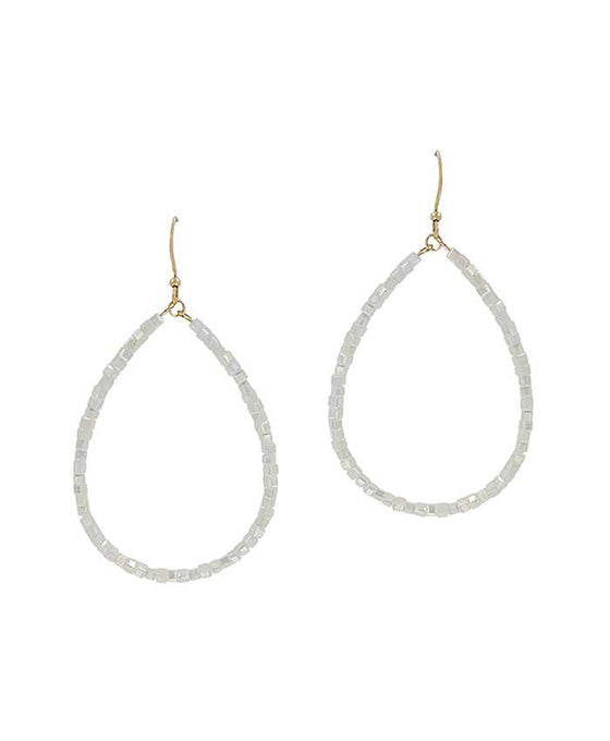 Glass Teardrop Earring