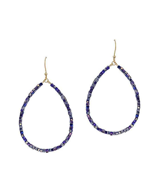Glass Teardrop Earring