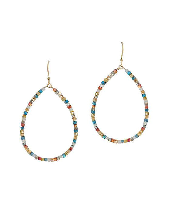 Glass Teardrop Earring