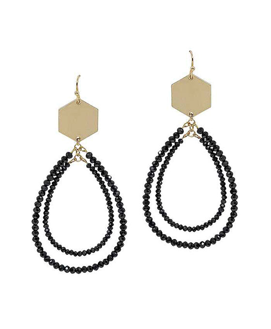 Glass Teardrop Earring