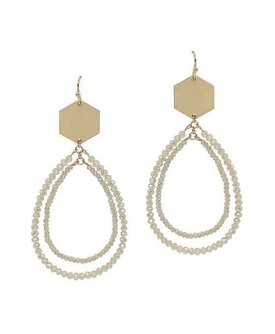 Glass Teardrop Earring