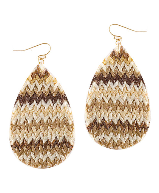 Raffia Multi Teardrop Earring