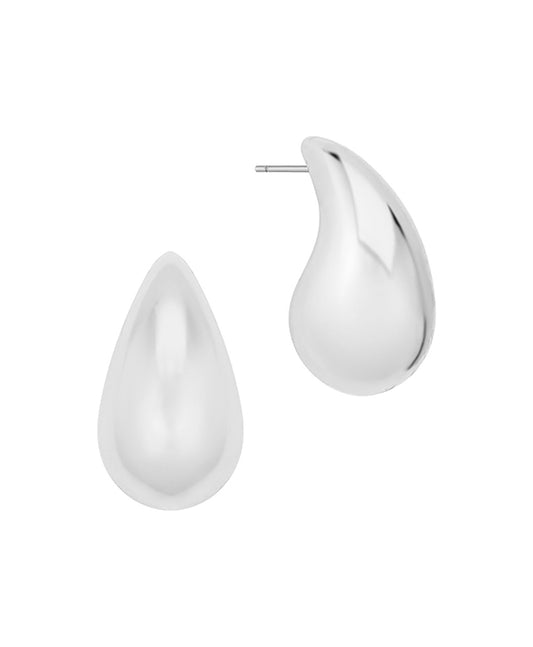 35mm Metal Dome Hoop Earring