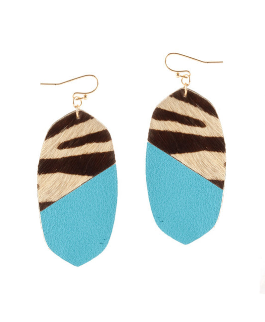 Cowhide Mosaic Earring