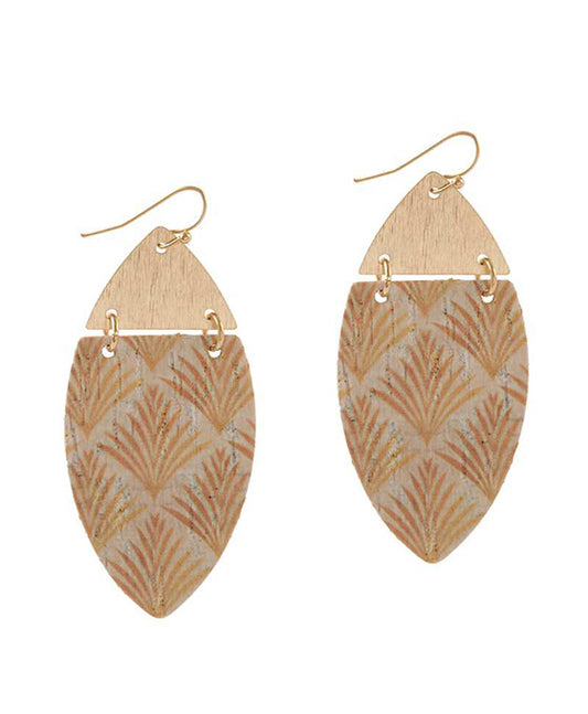 Cork Moroccan Earring