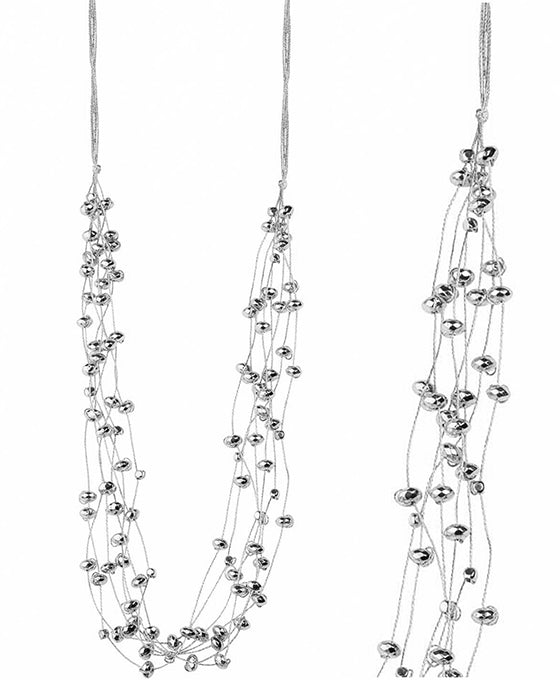 Metal Beads Thread Multi Strands Necklace