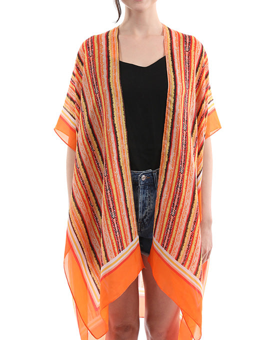 Color Stripe Kimono