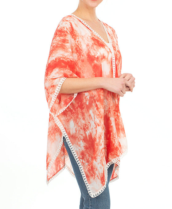 Tie Dye Poncho Cape